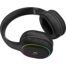 Casti over-ear aqirys lyra, sistem de sunet 3d stero, dual wireless si cu fir, bt cu microfon flexibil, interfata usb 2.0, durata baterie pana la 27h, frecventa 20 hz - 20hz, cu iluminare rgb, negre,  Casti audio | electropc.ro