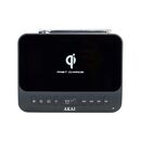 Radio cu ceas akai usb/bt akai acrb-1000, wireless fast charging, bluetooth v5.1, bluetooth 8 m, telescopic antenna, aux in input, usb slot 1 charging function, usb slot 2 playing function, power source ac110 240~50/60hz, power consumption 11w, rms power ,  Radio cu ceas & portabile | electropc.ro