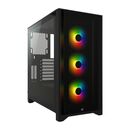 Carcasa corsair 4000x airflow tempered glass mid-tower atx case, fara sursa, black,  Carcase | electropc.ro