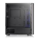 Carcasa thermaltake v200 tempered glass rgb, spcc steel atx tower, farasursa (tip atx, montata jos), interior vopsit negru, 2x3.5" (intern) ,3x/2.5" (intern), design tool-less, fata – 3x 120mm rgb led fans(incluse, 1000rpm, 16dba) si 2x 140mm fan (optiona,  Carcase | electropc.ro