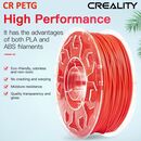 Creality cr petg 3d printer filament, red, printing temperature: 230-250°c, filament diameter: 1.75mm, tensile strength: 49mpa, size of filament wheel: diameter 200mm, height 66mm, hole diameter 53mm. eco-friendly, odorless, non-toxic. utilizare: pana la ,  Accesorii imprimare 3D | electropc.ro