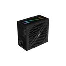 Sursa aerocool cylon 600w iluminare rgb, eficienta 85%, single rail (45a), ventilator silentios de 120mm cu iluminare rgb cu control termic automat, 2x 6+2pin pcie, 5x sata, 3x molex, 1x floppy, 1x 4+4pin eps12v (lungime 550mm), 1x 24pin (lungime 500mm), ,  Surse PC | electropc.ro