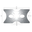 Adaptor vesa neomounts by newstar  fpma-vesa400, 400x200mm, suporta pana la 35kg, argintiu,  TV & Electronice & Gaming | electropc.ro