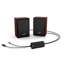 Boxe genius sp-hf380bt 2.0 3w usb wood,  Sisteme audio | electropc.ro