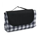 Patura picnic 145x200 cm carouri negru,  Paturi picnic | electropc.ro