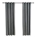Set 2 draperii catifea 140x270 cm - gri,  Perdele | electropc.ro