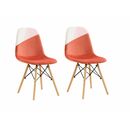 Set 2 scaune stil scandinav - coral,  Scaune | electropc.ro
