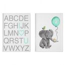 Set 2 tablouri decorative elefant,  Tablouri | electropc.ro