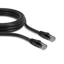 Cablu retea lindy ly-48077, 1m cat.6 u/utp, black,  Cabluri retea | electropc.ro