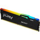 Memorie ram kingston, dimm, ddr5, 8gb, 6000mhz, cl36, 1.35v, fury beast, rgb,  Memorii RAM Desktop | electropc.ro