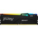Memorie ram kingston fury beast rgb, dimm, 16gb ddr5, cl38, 4800mhz,  Memorii RAM Desktop | electropc.ro