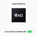 Apple macbook air 13.6" silver notebook apple m2 chip 8gb unified ram 512gb ssd (mid 2022),  Laptopuri | electropc.ro