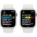 Apple watch s8 gps 41mm silver aluminium case with white sport band - s/m,  SmartWatch-uri | electropc.ro