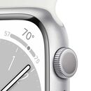 Apple watch s8 gps 41mm silver aluminium case with white sport band - s/m,  SmartWatch-uri | electropc.ro