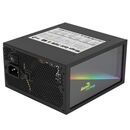 Sursa full modulara aerocool mirage gold 750w neagra iluminare argb, certificata 80 plus gold eficienta 90%, iluminare argb, singlerail (62a), ventilator silentios de 120mm cu control termic automat, 3x 6+2pin pcie, 8x sata, 4x molex, 2x 4+4pin eps12v (lu,  Surse PC | electropc.ro