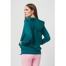 Hanorac coton casual femei petrol-l,  Hanorace | electropc.ro