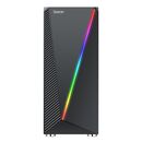 Carcasa spacer thor, atx, midtower, gaming, fara sursa, sticla securizata, 4 x fan, usb 2.0 x 2, usb 3.0 x 1, mesh, fan controller (inclusiv rgb), telecomanda, „spcs-gc-thor”,  Carcase | electropc.ro