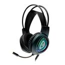 Casti cu micr. spacer gaming, rgb, cu fir, 2x jack 3.5mm, 1x usb pentru iluminare, driver 40mm, control volum pe casca, microfon pe brat, reglabile, negru,  Casti audio | electropc.ro