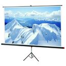 Ecran de proiectie cu trepied sopar superior, manual, podea, 240cm x 200cm, format 1:1, gri,  Videoproiectoare | electropc.ro