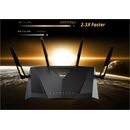 Router wireless asus rt-ax88u pro; standard rețea: wifi 6 (802.11ax) segment produs: performanță ax extremă ax6000; rata datelor: 802.11ax (2.4ghz): până la 1148 mbps, 802.11ax (5ghz): până la 4804 mbps; 4* antenă externă; procesor: quad-core la 2.0ghz; m,  Routere Wireless | electropc.ro