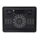 Stand laptop spacer sp-nc19 15.6", sita metal, fan 14cm, led albastru, negru,  Stand & Cooling pad | electropc.ro