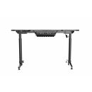 Birou gaming serioux eradiance, cu reglaj electric pe inaltime, inaltime ajustabila: 720 - 1230mm, material otel carbon laminat,  grosime 1.5mm, blat mdf invelit in fibra de carbon, dimensiuni blat: 1400*660*18mm, mousepad pe intreaga suprafata a blatului,  Birouri gaming | electropc.ro