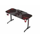 Bundle scaun gaming torin txt + birou gaming radiance red; scaun torin, ajustabil, material textil, piston pe gaz, manere reglabile, baza stea cu 5 picioare, greutate maxima admisa 150kg, perne detasabile,  rosu; birou gaming  radiance, material  otel car,  Birouri gaming | electropc.ro