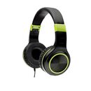 Casti cu micr. spacer pearl green, cu fir, multimedia,  2x jack 3.5mm, microfon pe fir, driver 40mm, 20hz - 20000hz, pliabile, 1.8m, negru si verde,  Casti audio | electropc.ro