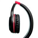 Casti cu micr. spacer pearl red, cu fir, multimedia,  2x jack 3.5mm, microfon pe fir, driver 40mm, 20hz - 20000hz, pliabile, 1.8m, negru si rosu,  Casti audio | electropc.ro