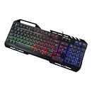 Kit gaming serioux tobis 3 in 1, tastatura de gaming, 104 taste, 7 taste anti-ghosting, design slim, iluminare rainbow, structura metalica + taste negre, suport telefon, cablu usb 1.5m pvc, plug and play; mouse gaming, senzor sunplus 192, 1000-6400 dpi, s,  Kit mouse tastatura | electropc.ro