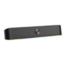 Soundbar gaming serioux yron rgb, putere: 3w x 2, impedanță: 4Ω, frecvență: 150hz - 20khz, sensibilitate:750mv ± 50, alimentare: dc5v / 1a, s / n: ≥85db, dimensiunea driverului: 2 inch x 2, conexiune: 3.5mm jack trs, rgb : 6 moduri de lumină, cablu usb & ,  Sisteme audio | electropc.ro