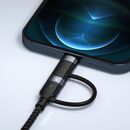 Cablu 4in1 tellur 3a, 2xtype-c, lightning, usb, 1m, negru,  Cabluri periferice | electropc.ro