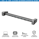 Dock usb trust dalyx, 10 porturi usb-c, aluminiu,  Hub-uri USB | electropc.ro