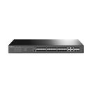 Switch tp-link tl-sg3428xf, jetstream, managed l2, 20 gigabit sfp slots, 4 gigabit rj45/sfp combo ports, 4 10ge sfp+ slots, 1 rj45 console port, 1 micro-usb console port, 32mb flash, 256mb ram, switching capacity 128 gbps.,  Switch-uri | electropc.ro