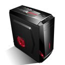 Carcasa inaza x-blade neagra, spcc steel atx mid tower, fara sursa (tip atx, montata jos), interior vopsit negru, 1x 5.2” (intern),2x2.5” (intern), 2x 3.5” (intern), fata – 1x 120mm led frgb fans (inclus), spate – 1x 120mm led frgb fan (inclus), tavan – 2,  Carcase | electropc.ro