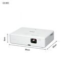Proiector epson co-w01, 3lcd, 3.000 lumeni/ 2.000 ecomode, wxga, hd ready, 16:10, lampa 6.000 ore/ 12.000 ore economy mode, corectie ± 30, zoom 1- 1.35, dimensiune maxima imagine 378", distanta maxima de proiectie 10.4 m, hdmi 1.4, usb 2.0-a, usb 2.0 type,  Videoproiectoare | electropc.ro