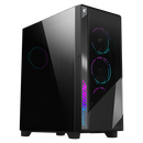 Carcasa aorus c500 glass mid tower, fara sursa, mini itx / micro atx / atx / e-atx, 2x 3.5"/2.5" drive bay, 2x 2.5" drive bay, negru,  Carcase | electropc.ro
