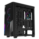 Carcasa aorus c500 glass mid tower, fara sursa, mini itx / micro atx / atx / e-atx, 2x 3.5"/2.5" drive bay, 2x 2.5" drive bay, negru,  Carcase | electropc.ro