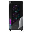 Carcasa aorus c500 glass mid tower, fara sursa, mini itx / micro atx / atx / e-atx, 2x 3.5"/2.5" drive bay, 2x 2.5" drive bay, negru,  Carcase | electropc.ro