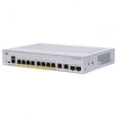 Switch  cisco cbs250-8pp-e-2g, 8 porturi 10/100/1000, 2 x sfp, poe 45w, buffer: 1.5 mb, flash 256mb, cpu: 800 mhz arm , dram: 512 mb dimensiuni: 268 x 185 x 44 mm, greutate: 1.53 kg, consum fara poe: 220v-14.47 w, cu poe: 66.02w, fanless, rack-mount.,  Switch-uri | electropc.ro