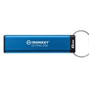 Usb flash drive kingston 8gb ironkey keypad 200, usb 3.2 gen1, fips 140-3 lvl 3 (pending) aes-256 encrypted,  Memorii USB | electropc.ro