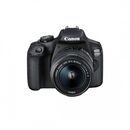Camera foto canon eos-2000d kit, obiectiv ef-s 18-55mm f/3.5-5.6 is ii 24.1mp,3.0" tft fixed digic 4+, iso 100-6400,fullhd movies 30fps,compatibil sd/sdhc/sdxc, 30-1/4000 sec,9 puncte de focus, hdmi mini,usb,wi-fi, accumulator li-ion lp-e10, montura ef/ef,  Aparate foto DSLR | electropc.ro