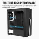 Carcasa aerocool bolt neagra, spcc steel atx mid tower, fara sursa (tip atx, montata jos), interior vopsit negru, 2x3.5" (intern), 2x2.5" (intern), fata – 3x 120mm fans (optional), spate – 1x 120mm fan (inclus), tavan – 2x 120mm fans (optional), podea – 2,  Carcase | electropc.ro
