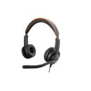 Casti cu microfon axtel voice 40 duo nc, call center, sunet hd, negru,  Casti audio | electropc.ro