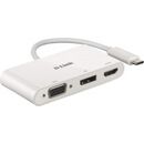 D-link dub-v310 3-in-1 usb-c hub with hdmi, vga and displayport dub-v310 ,1* usb-c connector , 1* hdmi port, 1* vga, 1* displayport.,  Telefoane mobile & accesorii | electropc.ro