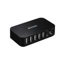 Hub usb d-link dub-h7, 7 porturi usb 2.0, negru,  Hub-uri USB | electropc.ro