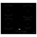 Plita electrica incorporabila beko hii64430gt, cu inductie,  4 zone, touch control,boster; timer, display digital, control lumina on/off, indicatorincalzire reziduala, blocare acces copii, latime: 60 cm, culoare negru,  Incorporabile | electropc.ro
