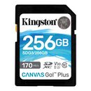 Card de memorie sd kingston canvas go plus, 256gb, class 10,  Carduri memorie | electropc.ro