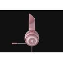 Casti cu microfon razer kraken kitty ed. quartz usb 7.1 surround sound, negru,  Casti audio | electropc.ro