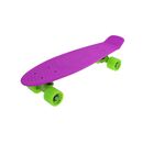 Skate penny slv dolce, placa plastic pp 56x15 cm, roti pu 60x45mm, duritate 85a, rulmenti abec 7 chrome, sasiu aluminiu 8.3 cm, capacitate 100 kg, culoare mov verde,  Skateboard | electropc.ro